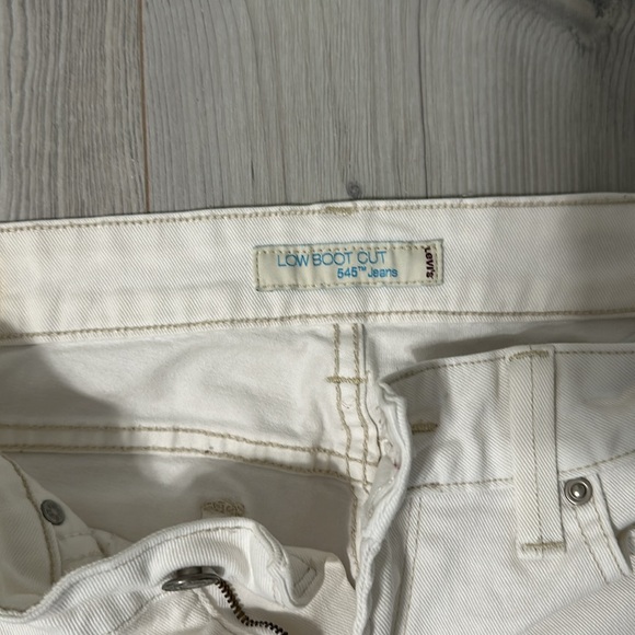 Levis low bootcut 545 ivory jeans - Picture 3 of 5